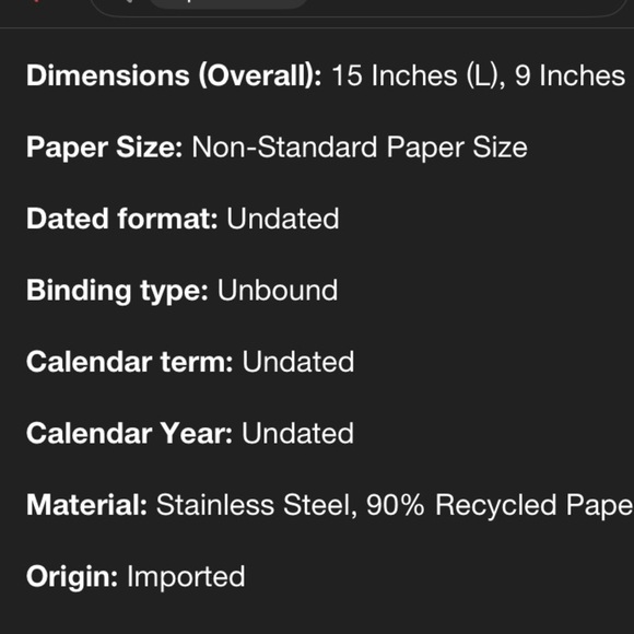 Hearth & Hand Magnolia Gold Clipboard Monthly Planner - Picture 6 of 9